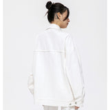 Unisex Jacket Vintage Overalls Jacket Men and Women Couple's Tops Loose Jacket