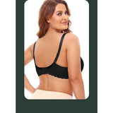 Full figure bra lace jacquard super thin