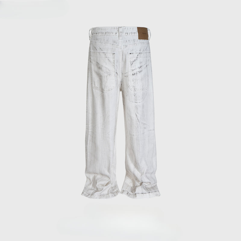 MIJKO Men's Vintage Pants MIJKO Design Trousers Men's and Women's Straight Jeans