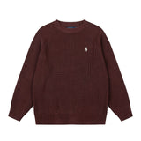 Rl ralph lauren pony knit wool sweater - couple's warm fall/winter crewneck top - casual relaxed fit
