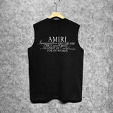 Amiri tank top hollywood art word printing