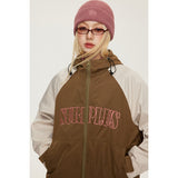 Unisex Jacket Retro Autumn Coat Loose Casual Hooded Jacket