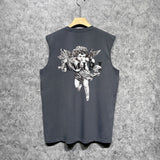 Amiri tank top angel sketch printing