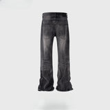 MIJKO Men's Vintage Pants MIJKO Men's Clothing Women's Washing Water Old Trousers Men's and Women's Ripped Jeans