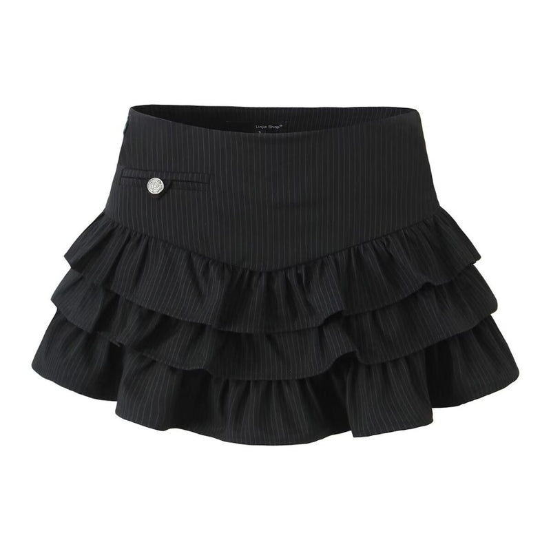 Women Skirt Summer Stripes Mini Skirt Skirt