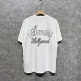 Amiri t shirts letter padded printing short sleeves