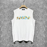 Amiri tank top floral letterprinting