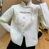 Women Knitwear Autumn and Winter Turtleneck Sweater Loose Knitted Cardigan