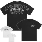 Hip-hop t-shirts: american high street niche design short-sleeve tee - versatile summer couple's loose fit trendy top