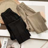 Women Sweatpants Summer Black Suit Pants Straight Harem Pants Pants