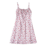 Women Dresses Summer Vintage Floral Printing Slip Dress (Xds0414)