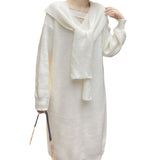Women Knitwear Autumn and Winter Long Knitwear Knitted Dress