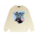 Amiri Long Sleeved Shirt Printed Trendy Pure Cotton