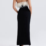 Women Evening Dress High Slit Bandage One-Piece Dress