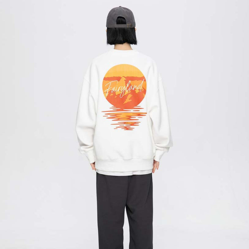 Unisex Hoodie Autumn Sunset Snow Mountain Sweater