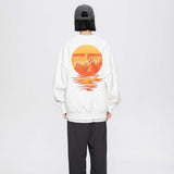 Unisex Hoodie Autumn Sunset Snow Mountain Sweater