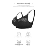 Full figure bra - wireless lace lightly lined