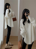 Women Knitted Pullover Autumn and Winter round Neck Mid-Length Knitwear Top