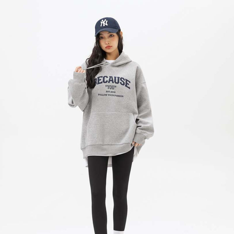 Unisex Hoodie Fall Letter Print Sweatshirt