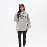 Unisex Hoodie Fall Letter Print Sweatshirt