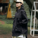 Unisex Jacket Fall Lapels Loose Shirt