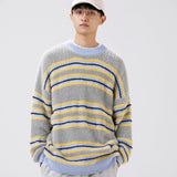 Unisex Sweater Winter Contrast Color Knitwear
