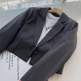 Women's Suits Spring and Autumn Long-Sleeved Jacket with One Button