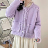Women Knitwear Autumn and Winter round Neck Tassel Sweater