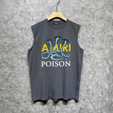 Amiri tank top cobra printing
