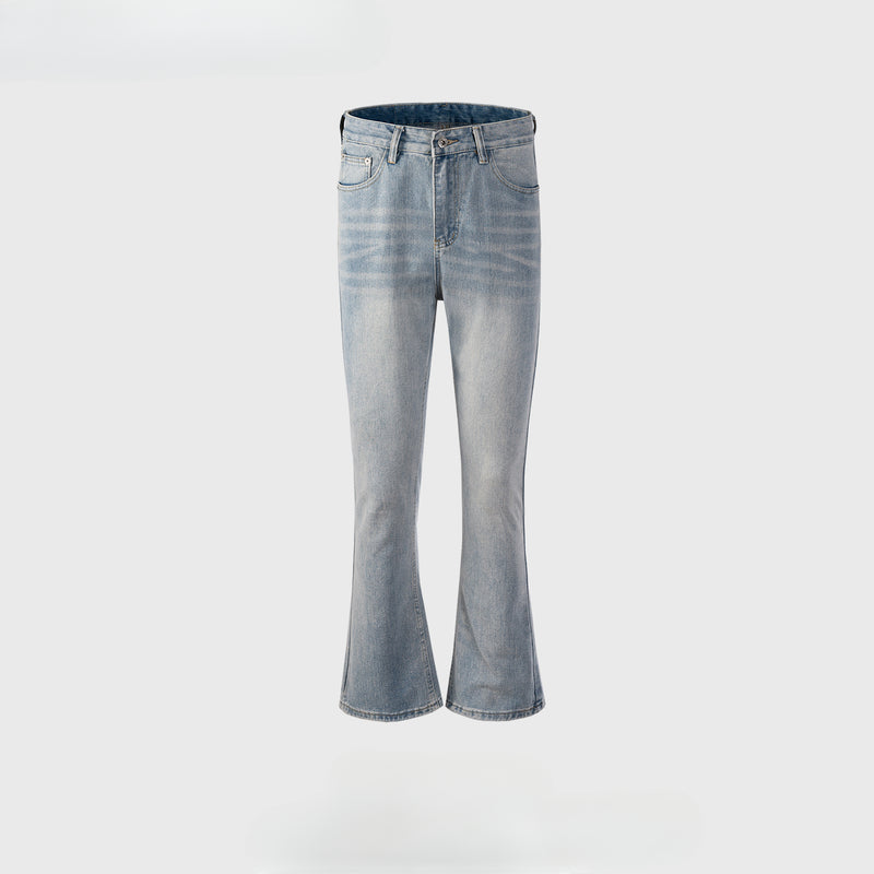 MIJKO Men's Vintage Pants MIJKO Women's Men's Washed Old Trousers Jeans