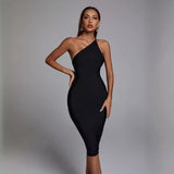Women's Evening Dress Sexy Backless Slim Fit Dress Dress Black Bandage One-Piece Dress
