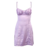 Women Dresses Spring and Summer Sleeveless Sexy Sling Slim Fit Dress (Bla0420)
