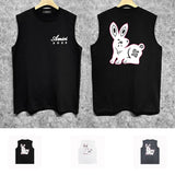 Amiri tank top giant rabbit printing