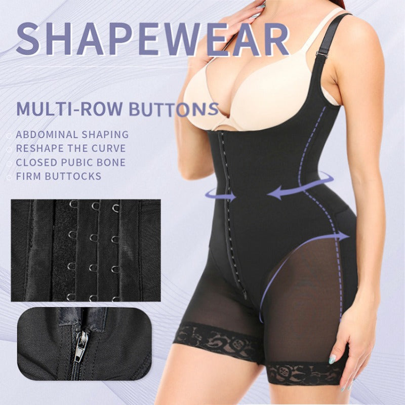 Shapewear bodysuit Zippered crotch, butt-lifting, tummy-control