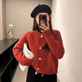 Women Knitted Cardigan Autumn Single-Breasted Knitted Coat