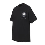 Ch hip-hop t-shirts - ch short sleeve sanskrit horseshoe cross letter print loose fit casual american heavyweight tee
