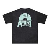 Amiri Washed Distressed T Shirt Printed Trendy Pure Cotton