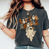 Washed Halloween Printed Street Vintage T-Shirt