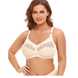 Full figure bra - wireless lace lightly lined