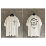 Ch hip-hop t shirts high streetch short sleeve cross embroiderlogosloosecasualamerican heavy weight short sleeve