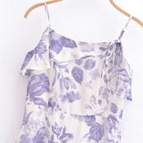 Women Dresses Summer Sling Dress Sexy Midi Dress (Xds0414)