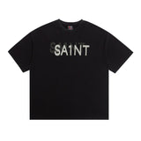 saint m t shirts s.m phantom letter graphic crew neck pullover short sleeve top