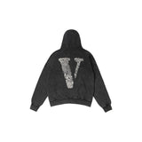 Vlone Hoodie autumn and winter fingerprint printing loose