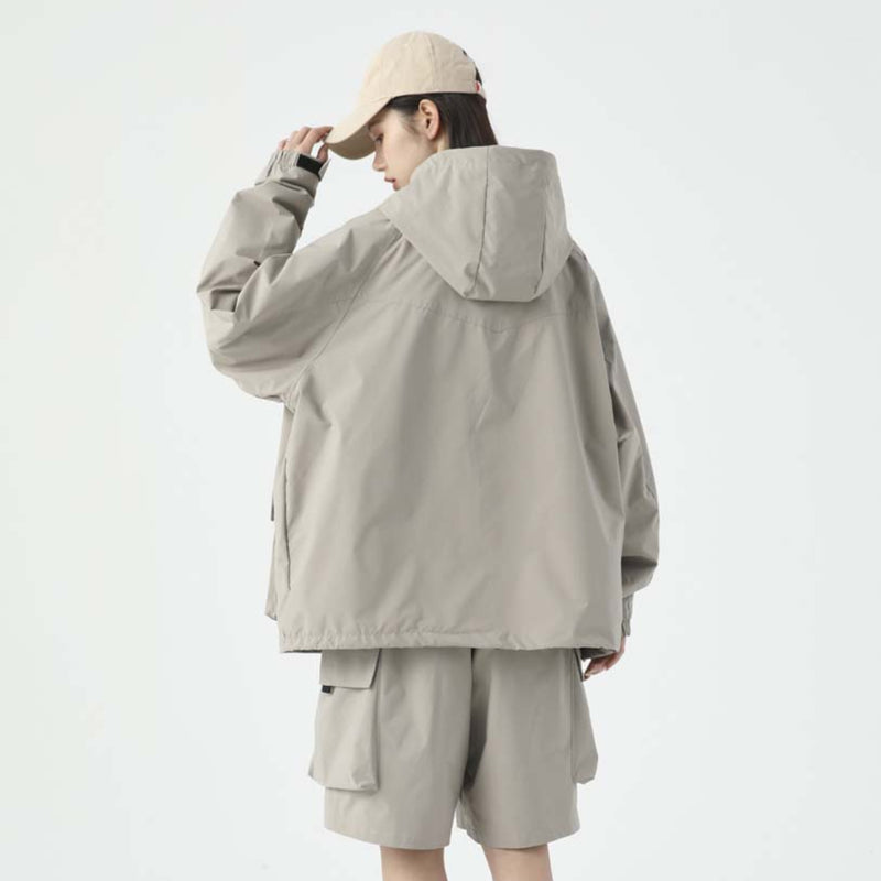 Unisex Jacket Fall Hooded Casual Coat