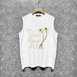 Amiri tank top coconut tree bird printing