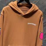 Chh Chrome Hearts Hoodie Autumn/Winter Sanskrit Alphabet Graffiti Embroidery Mouth Print Casual Loose Hooded Sweater