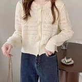 Women Knitwear Autumn and Winter Sweater Loose Knitted Cardigan