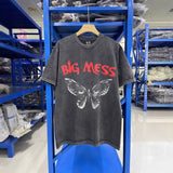 saint m t shirts s.m. butterfly ghost face graphic crew neck short sleeve t-shirt
