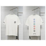 Ch hip-hop t shirts ch short-sleeved sanskrit cross flocking printingloosecasual american heavy weight short-sleeved