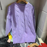 Women Knitwear Autumn and Winter round Neck Knitwear Loose Sweater